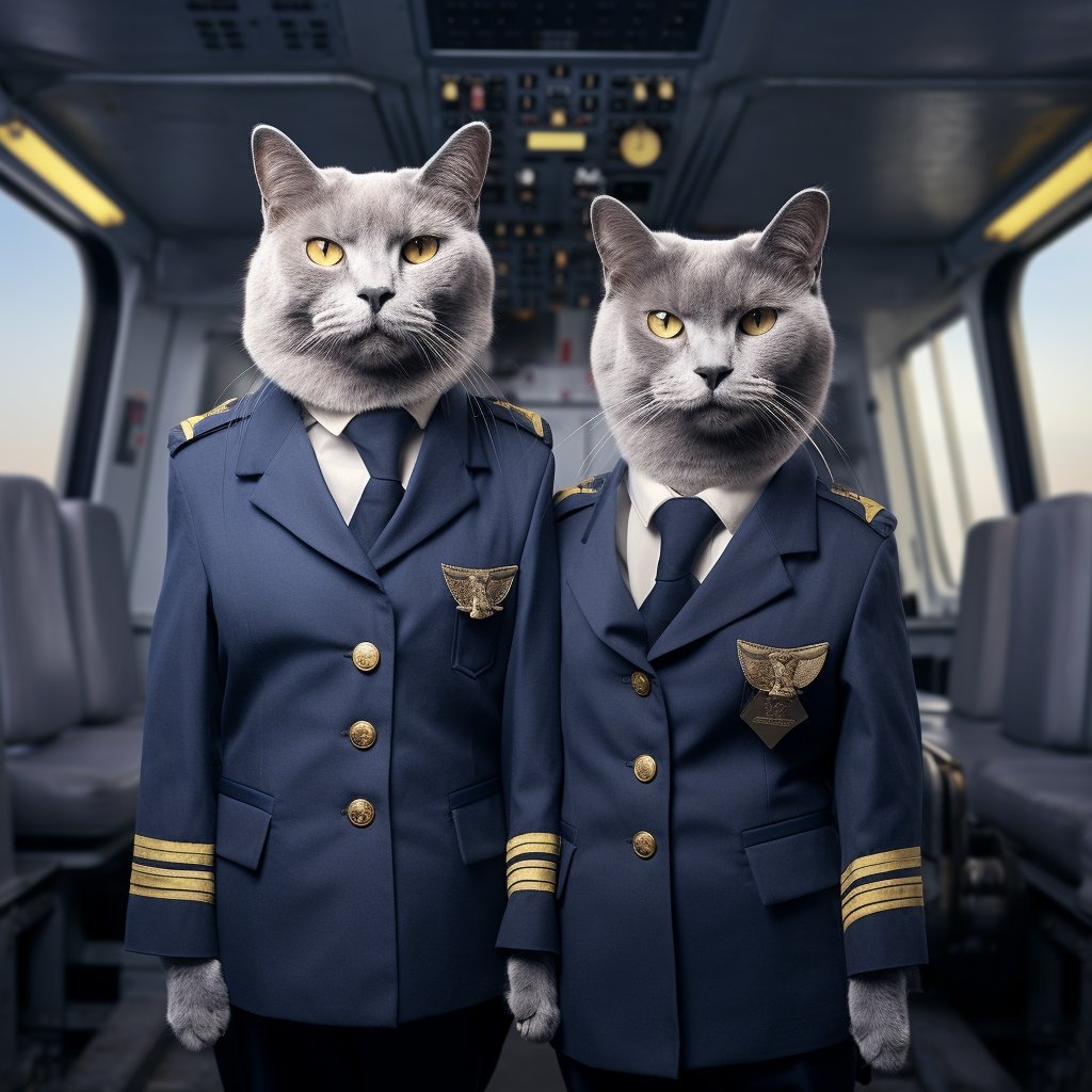 Heroic Aviator Cat Artwork Picture