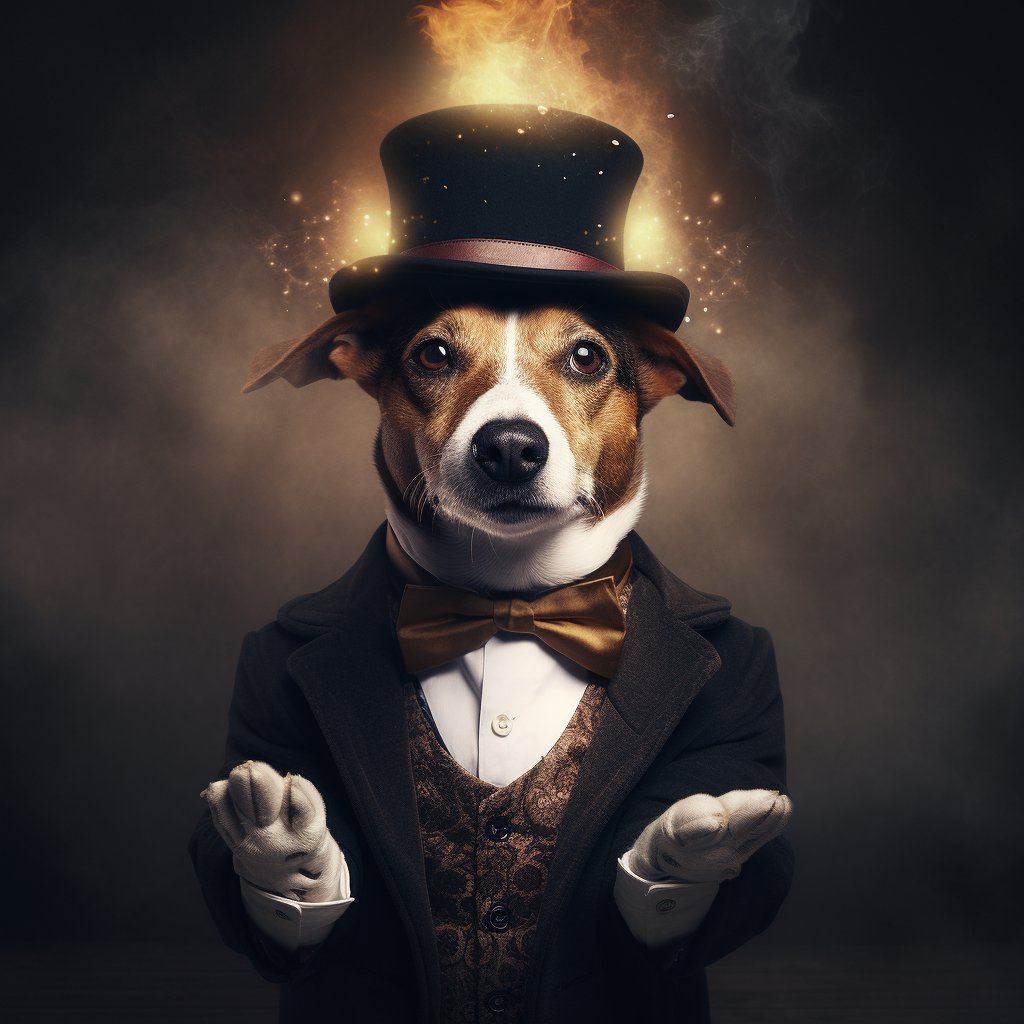 Lance Burton Magician Dogs In Art Photo