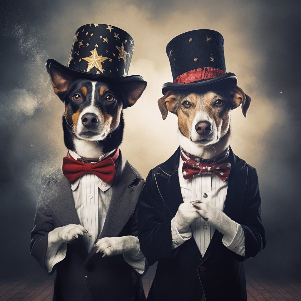 Magic Magician Canvas Personalized Dog Artwork Photo