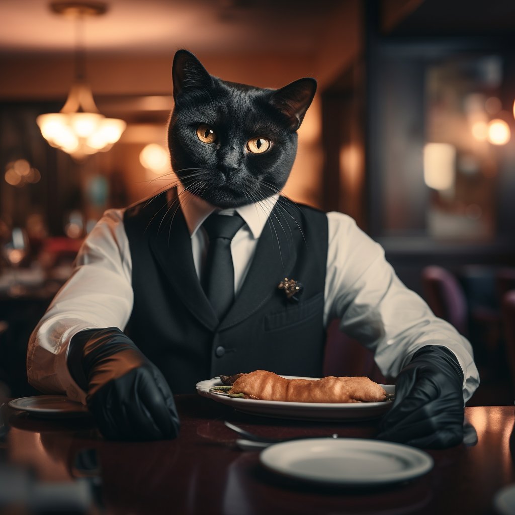 Warm Waiter Cat Fine Art Picture