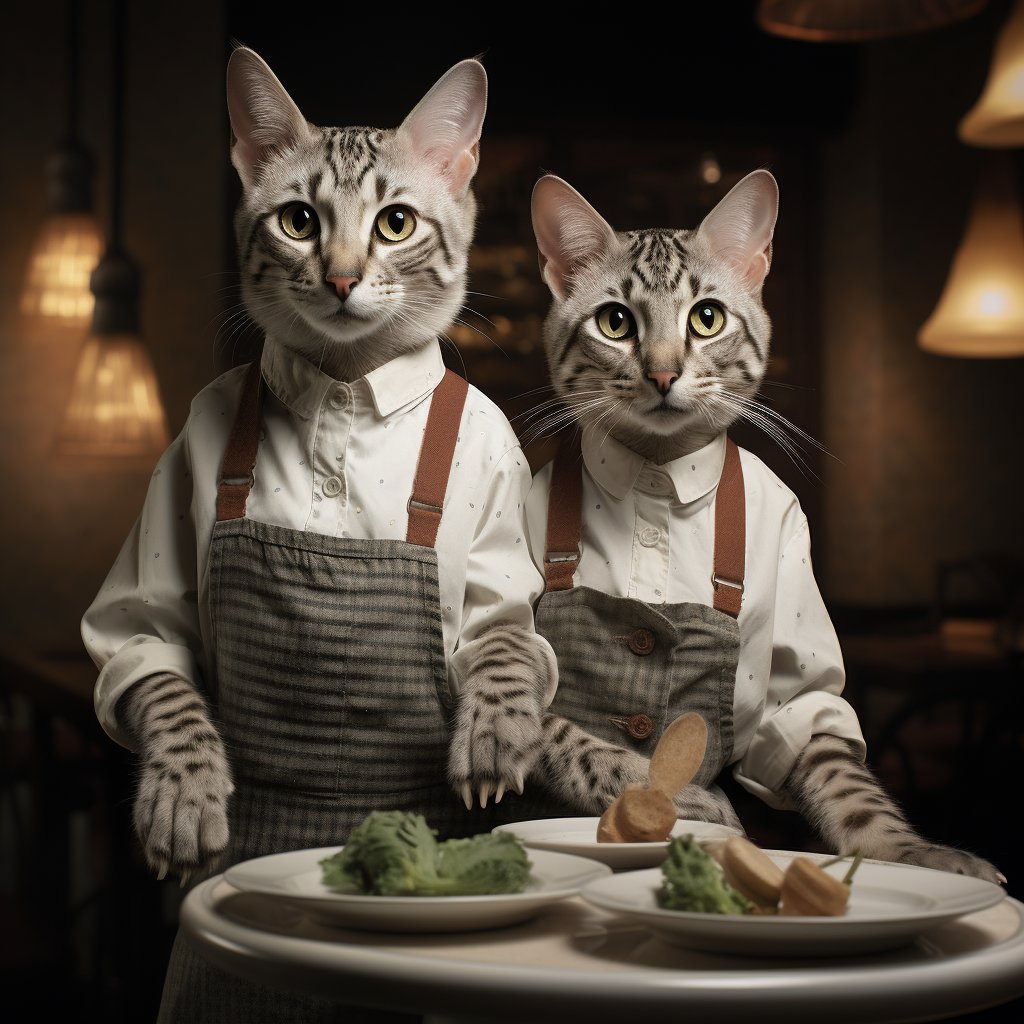 Gracious Waiter Fine Art Pic Cat