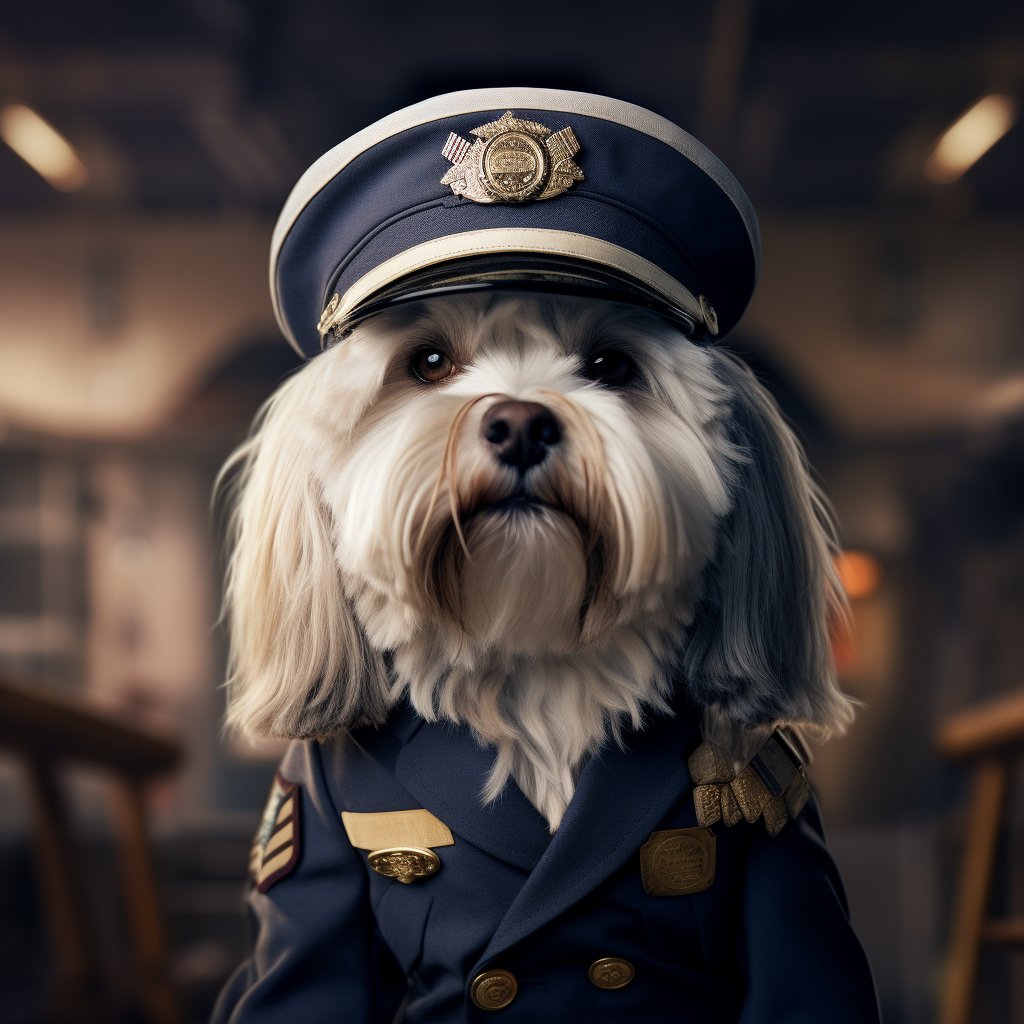 Competent Airman Boxer Dog Artwork Pic