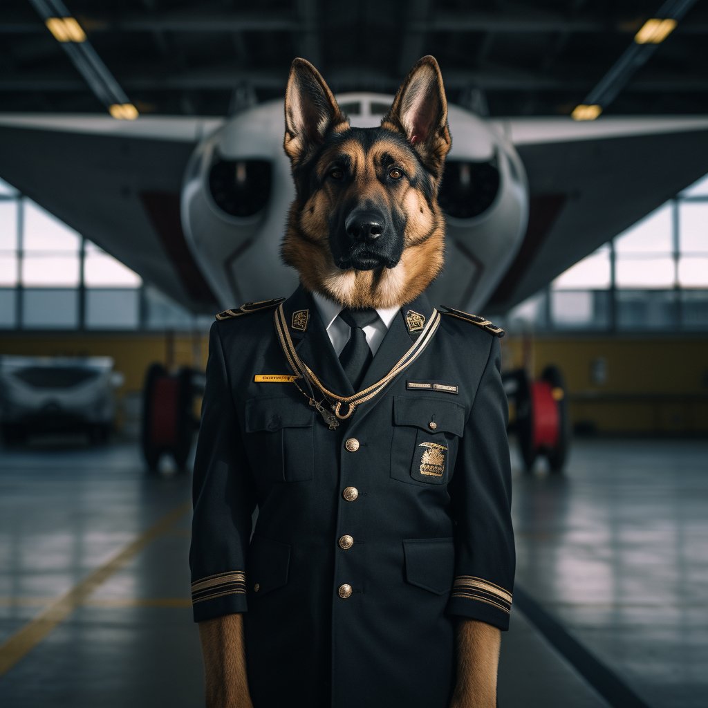 Experienced Airman French Bulldog Digital Artwork