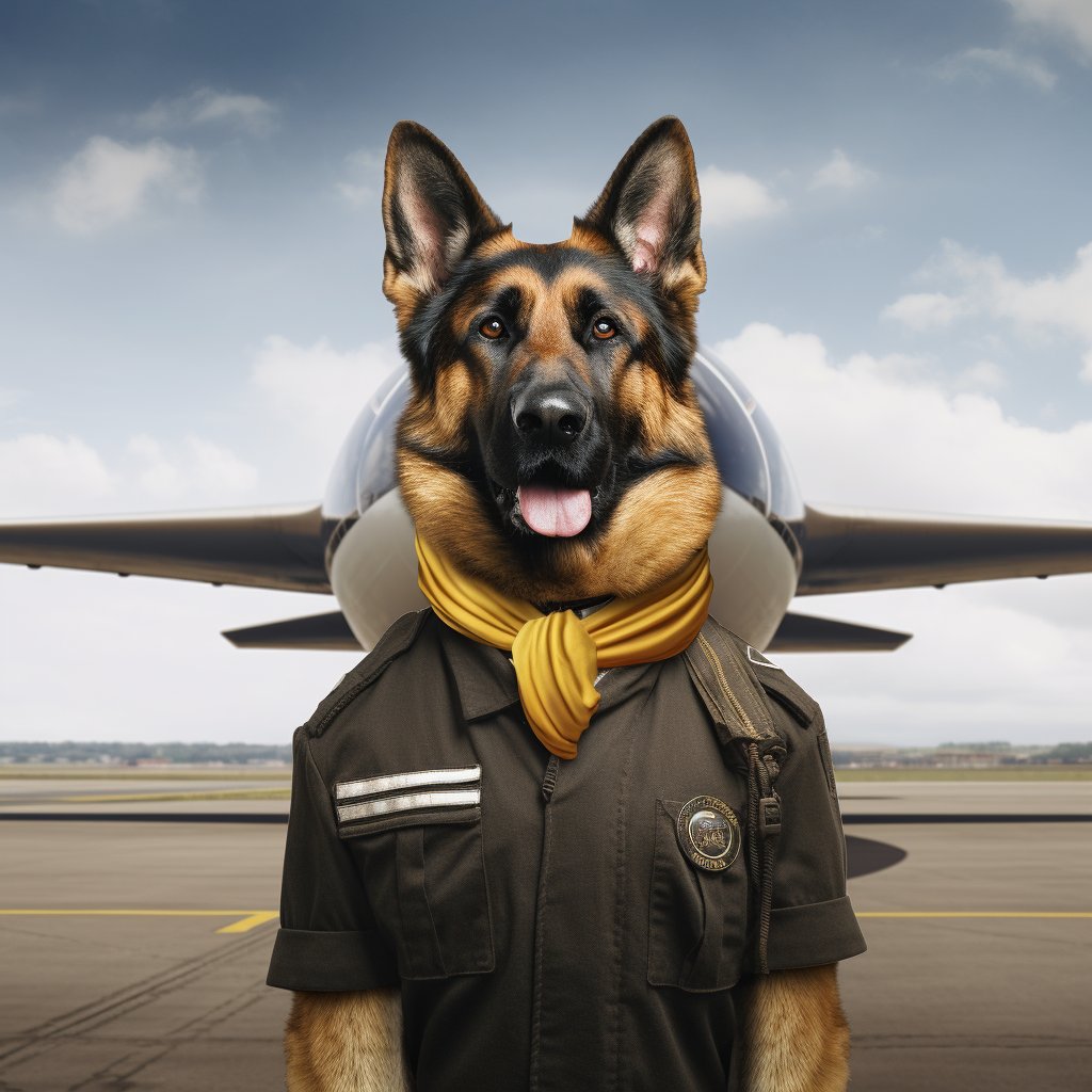 Certified Airman Bulldog Digital Art