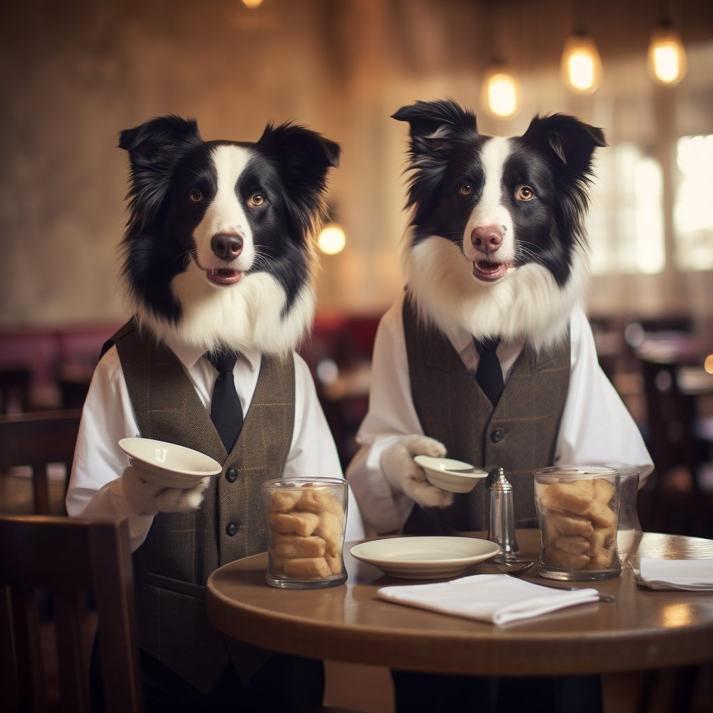 Outstanding Waiter Dog Digital Art From Photo