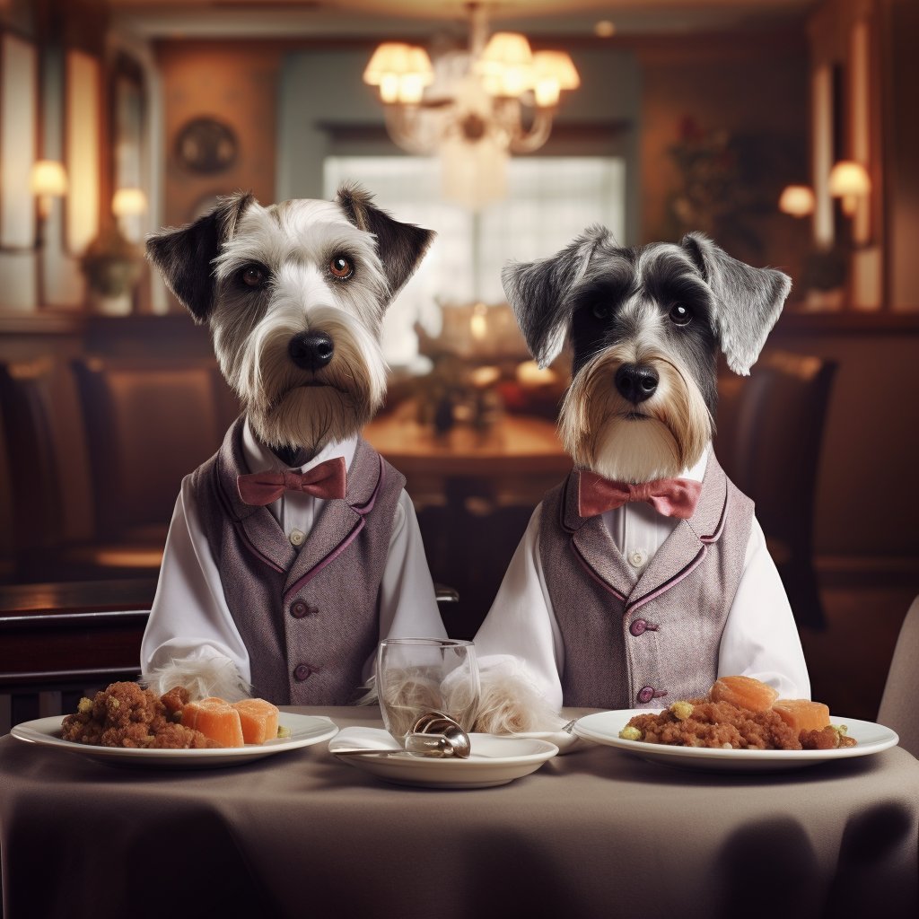Attentive Catering Waiter French Bulldog Framed Digital Art