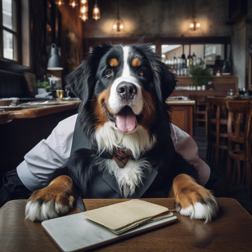 Outstanding Waiters And Waitresses Dog Digital Art Photograph