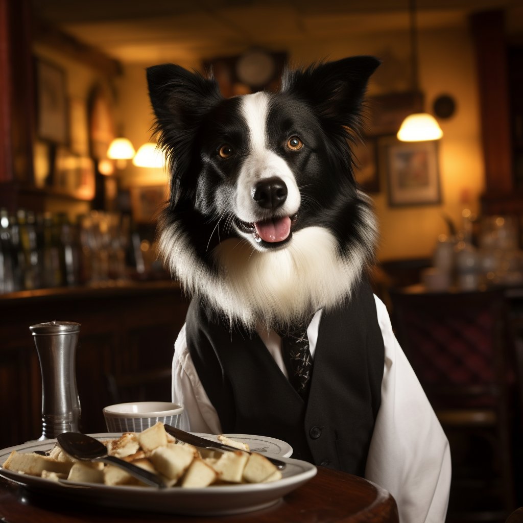 Respectful Waiters And Waitresses Modern Dog Art Photograph