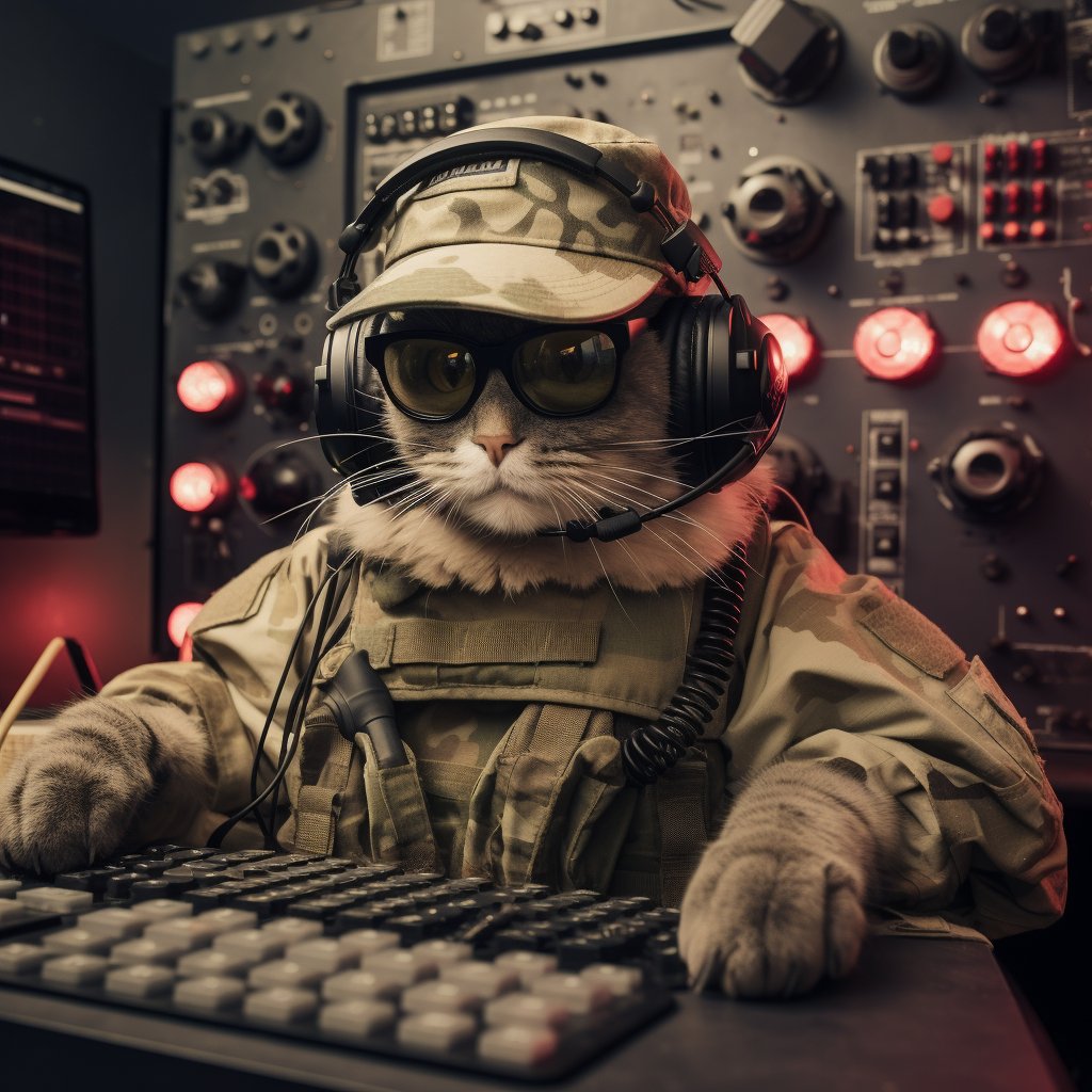 Experienced Signal Officer Artistic Cat Photograph