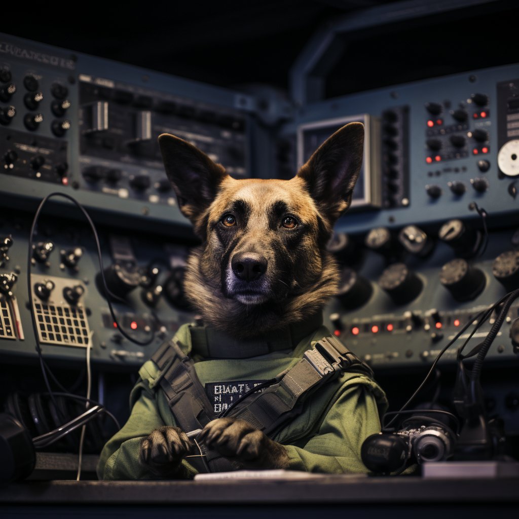 Tech-Savvy Signal Corps Officer French Bulldog Pop Art Prints
