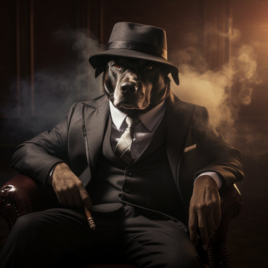 Respected Mafia Boss British Bulldog Art Prints