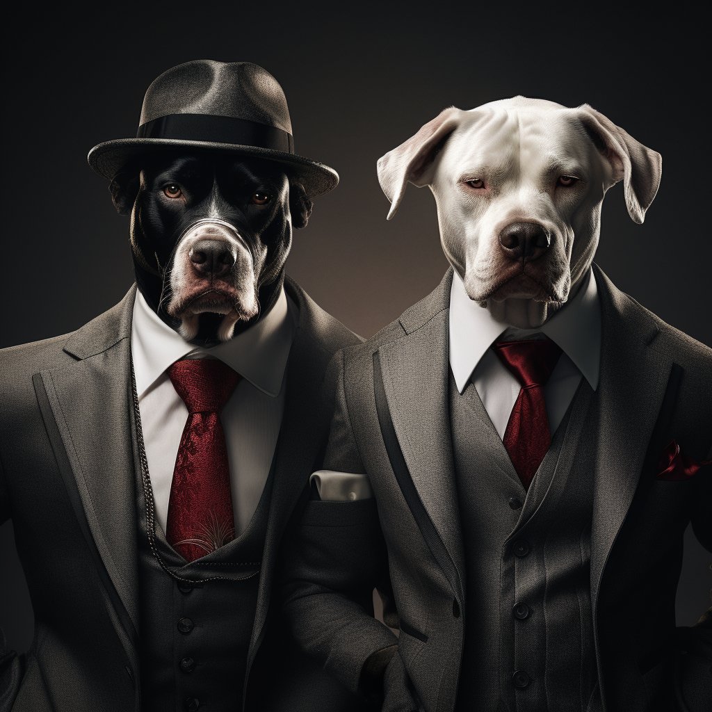 Respected Mafia Boss Pet Art Portraits Image