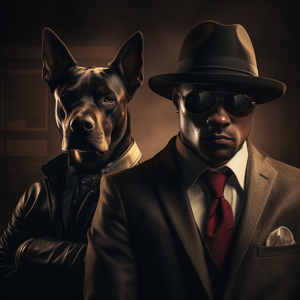 Vengeful Mafia Boss Pet Pop Art Photo