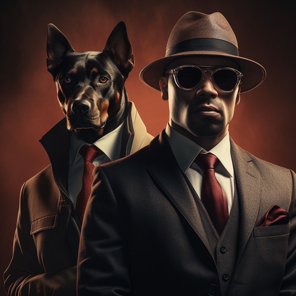Unpredictable Mafia Boss Custom Pet Pop Art Photo