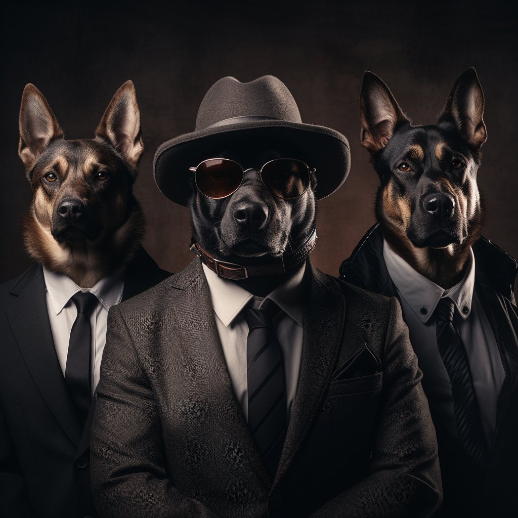 Omnipotent Mafia Boss Personalized Pet Wall Art Photo