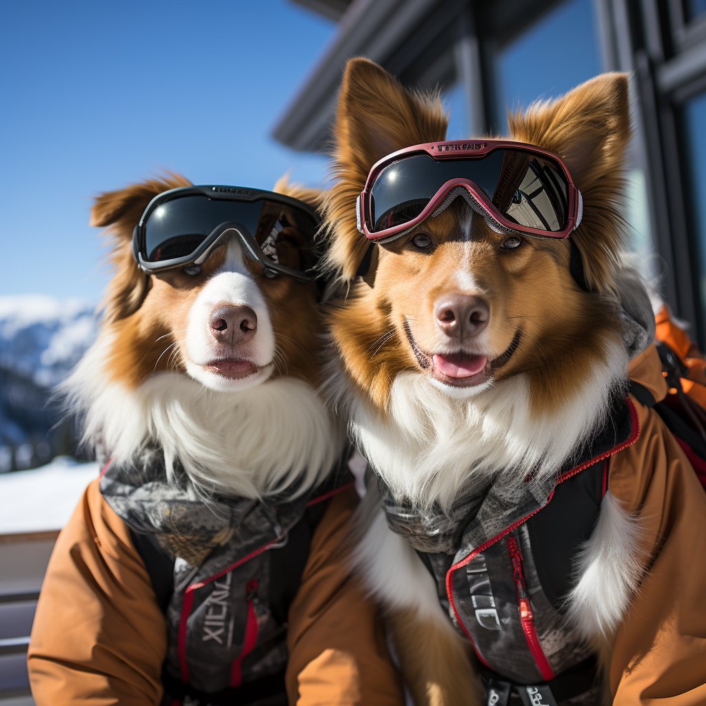 Nature-Loving Cross-Country Skier Your Pet Painting On Canvas