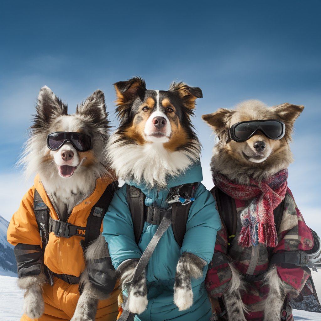 Alpine Skiing Pro Canvas Painting Of Pet Art