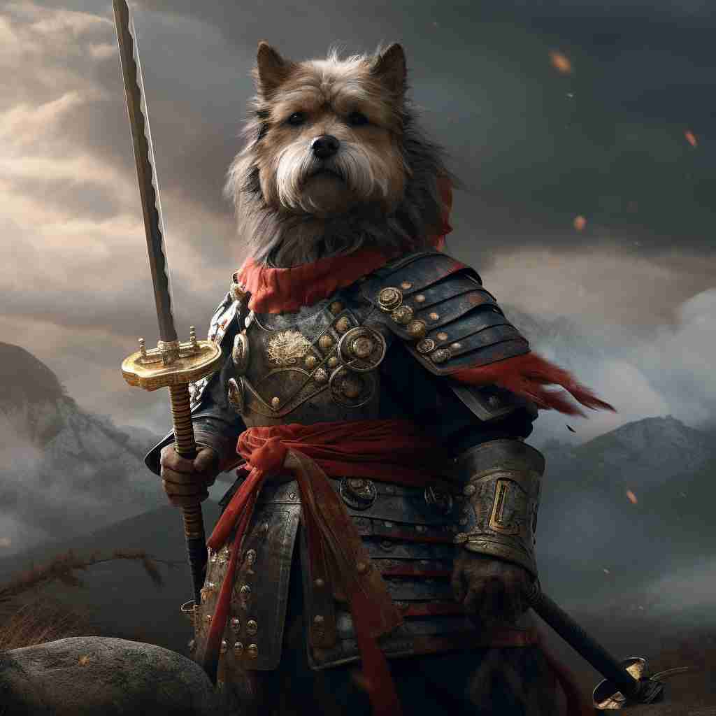 Samurai'S Timeless Grandeur Pet Custom Canvas Photo