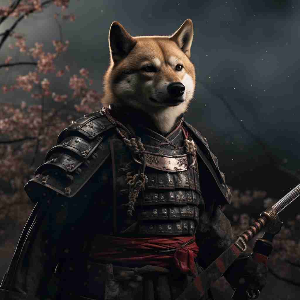 Samurai'S Unshakable Loyalty Custom Canvas Picture Pet Portraits