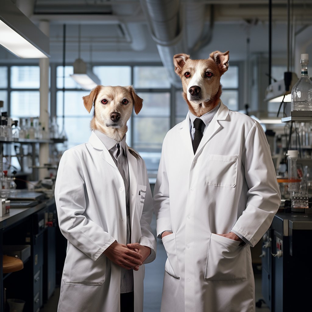 Intellectual Majesty on Display: Furryroyal's Scientific Canine Portraiture