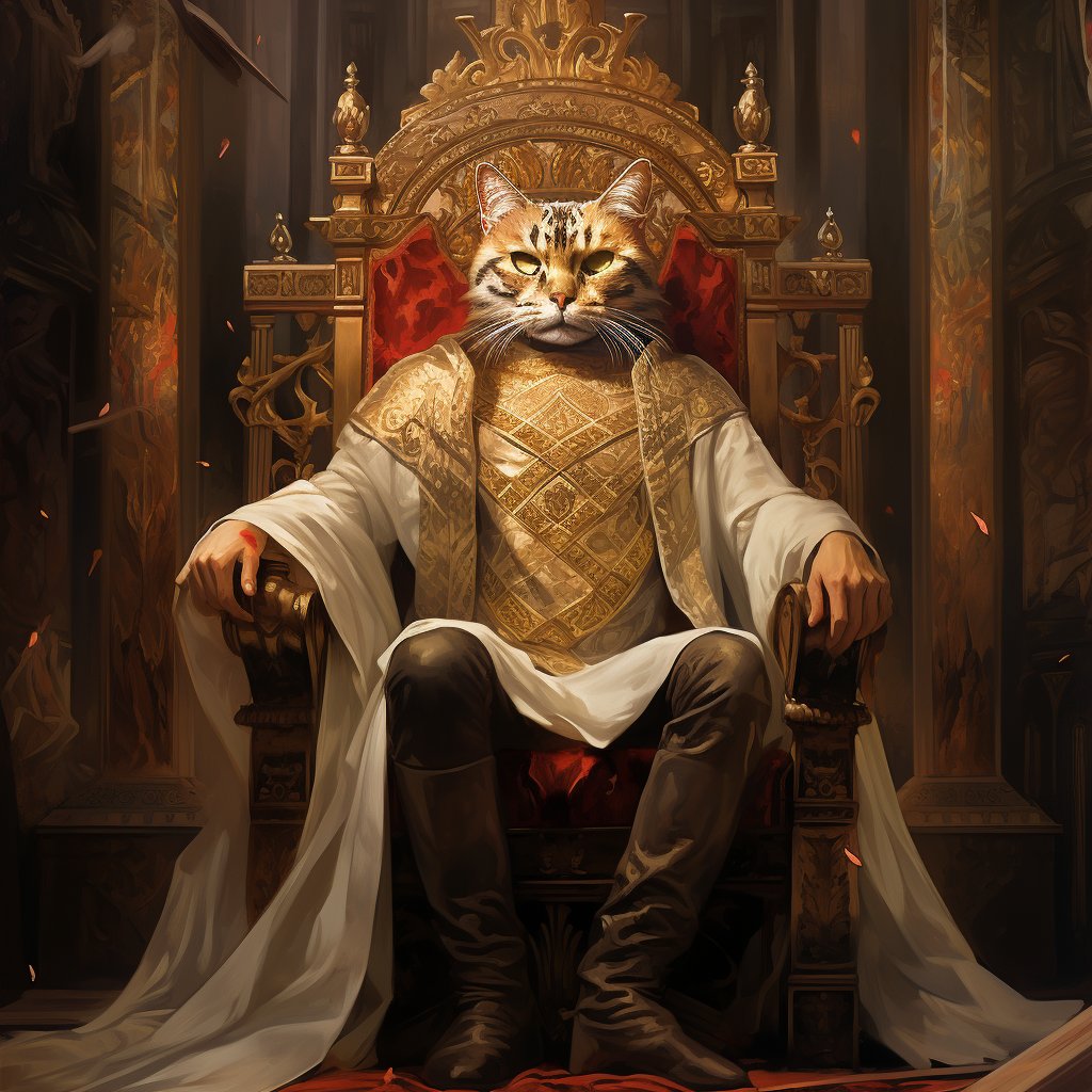 Majestic Elegance Unveiled: Furryroyal's Pet Potrait