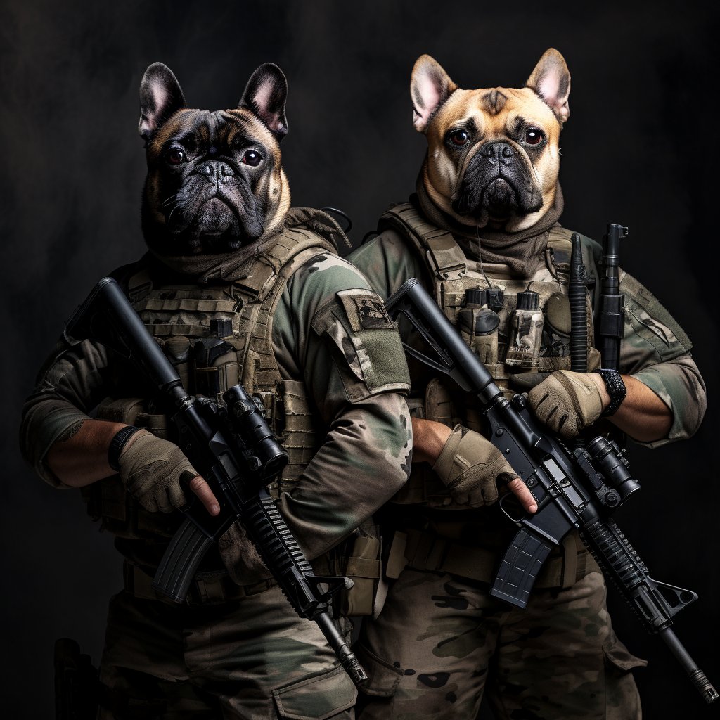 Ink Unleashed: Furryroyal's Air Force Ink Pet Portraits