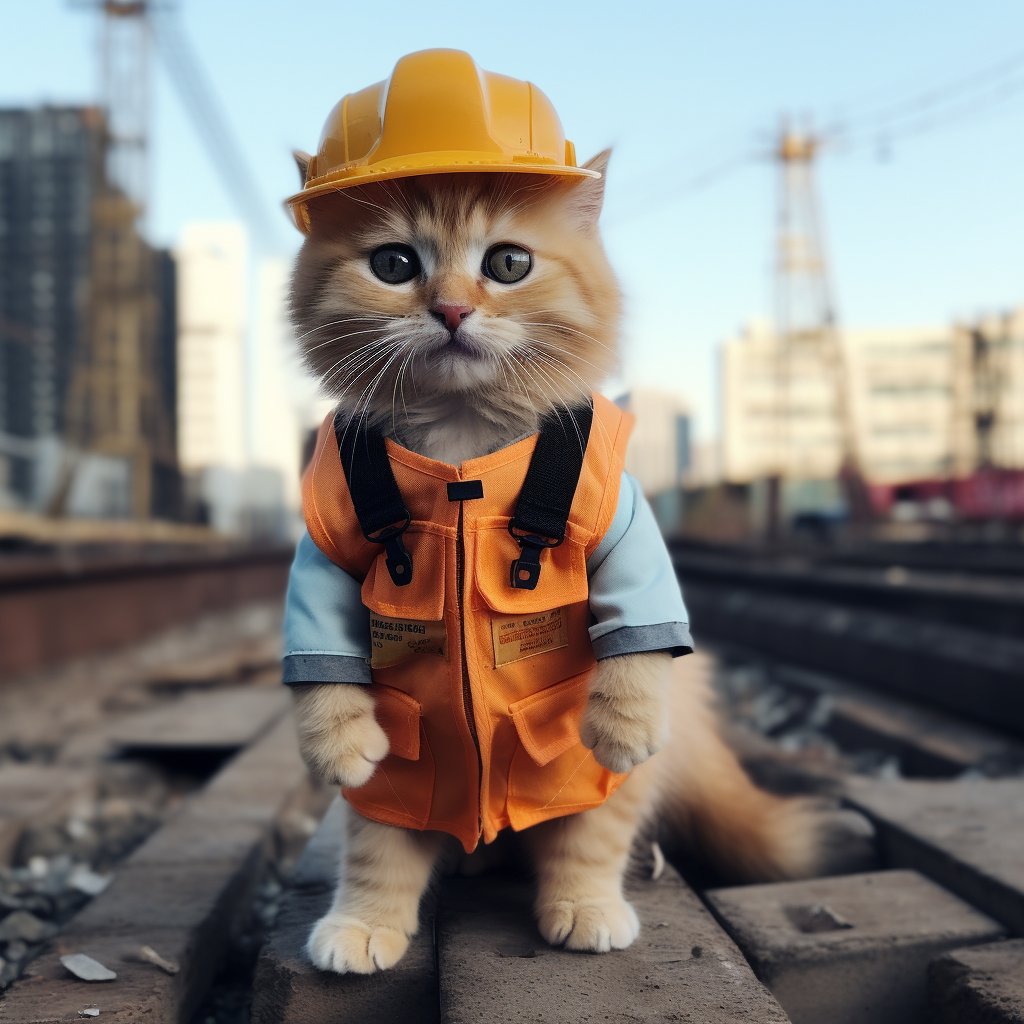 Architectural Whisker Wonders: Funny Cat Gifts with Civil Engineer's Humor