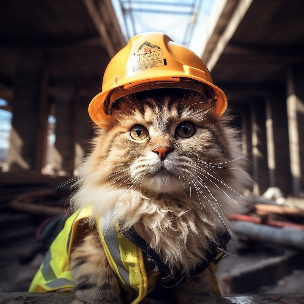 Festive Foundations: Pet Christmas Gifts in Civil Engineer Style