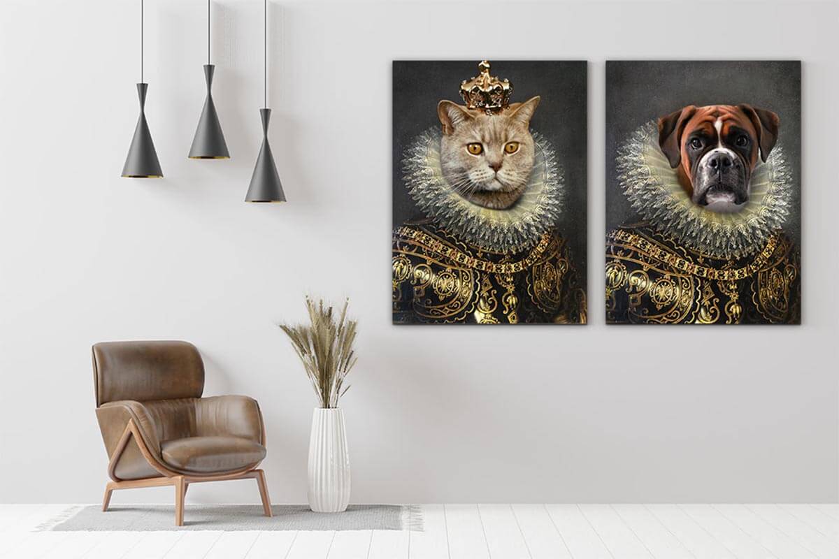 Archduke Regal Animal Portraits Paintings Of Pets In Costumes - Furryroyal