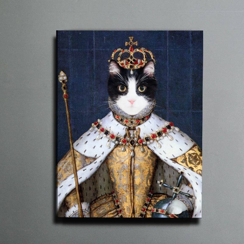 Custom Pet portraits | Renaissance Cat Portrait Painting | Furryroyal